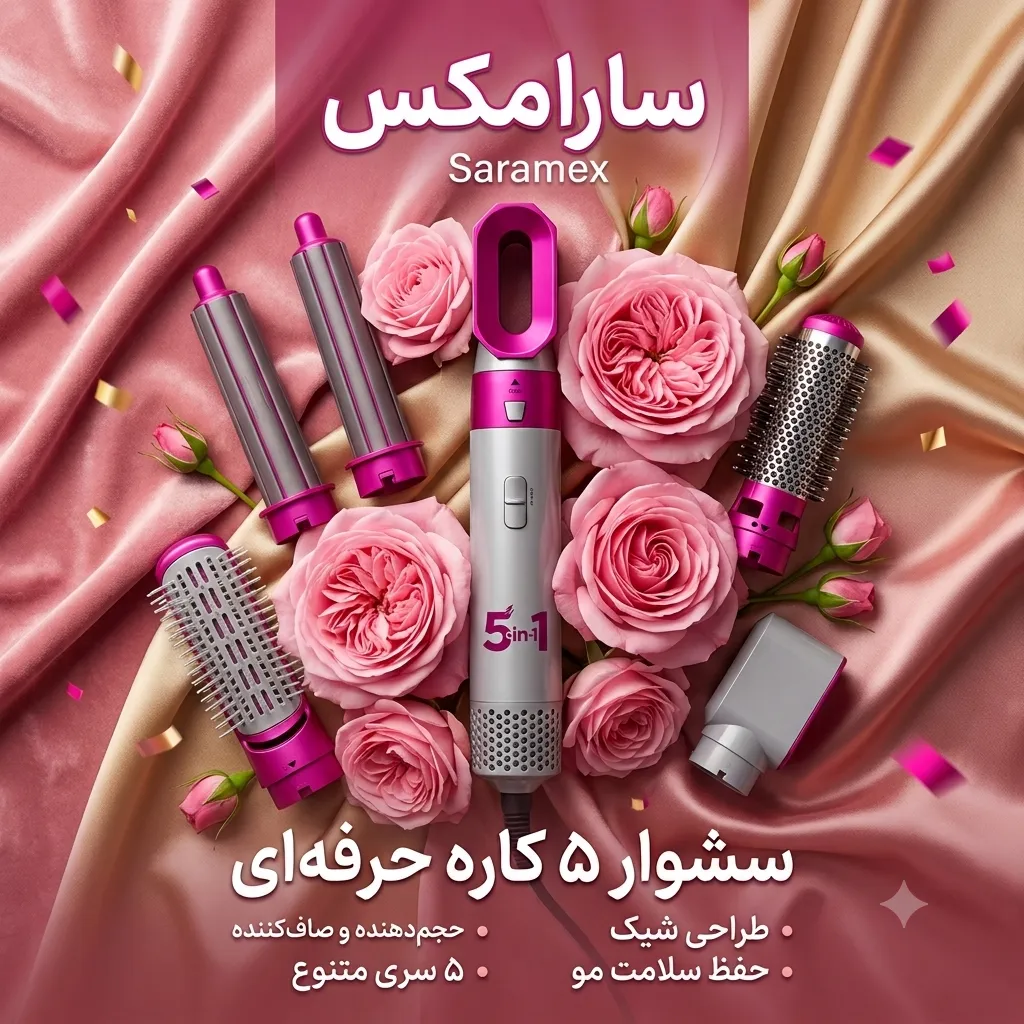 سشوار ۵ کاره - سارامکس