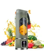 شیکر و اسموتی ساز شارژی HS-860 اورجینال | مخلوط کن 12 تیغه برقی قابل حمل برای اسموتی و پروتئین شیک - Image 3