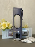 شیکر و اسموتی ساز شارژی HS-860 اورجینال | مخلوط کن 12 تیغه برقی قابل حمل برای اسموتی و پروتئین شیک - Image 9