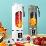 شیکر و اسموتی ساز شارژی HS-860 اورجینال | مخلوط کن 12 تیغه برقی قابل حمل برای اسموتی و پروتئین شیک - Image 2
